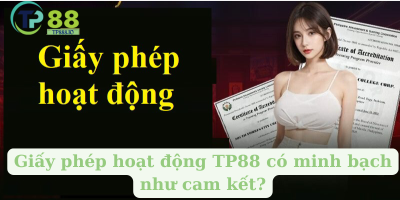 Giấy phép hoạt động TP88 có minh bạch như cam kết?