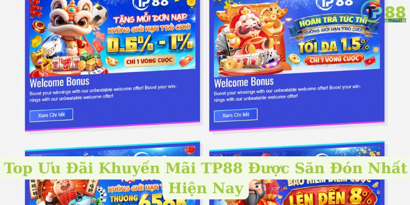Top Ưu Đãi Khuyến Mãi TP88 Được Săn Đón Nhất Hiện Nay